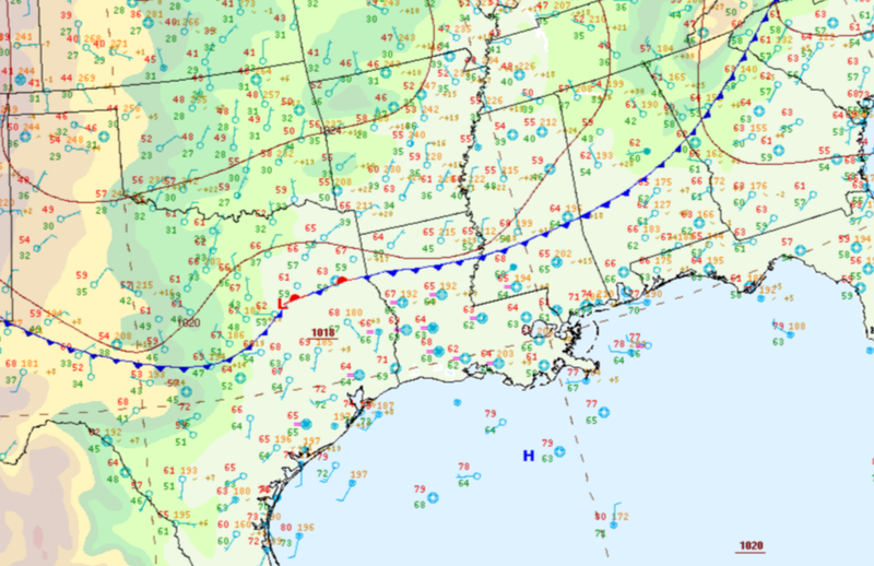 Strong cold front