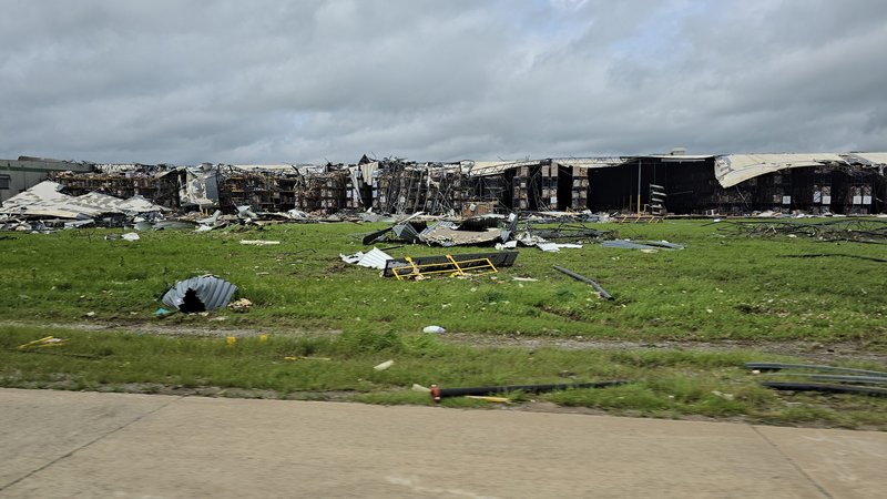 EF-4 tornado damage in Marietta