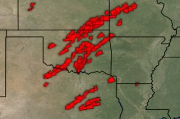 Tornado Warnings from 4/25 - 4/28